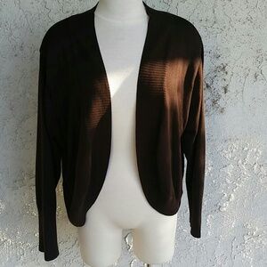 Elegant Brown Women's Cardigan